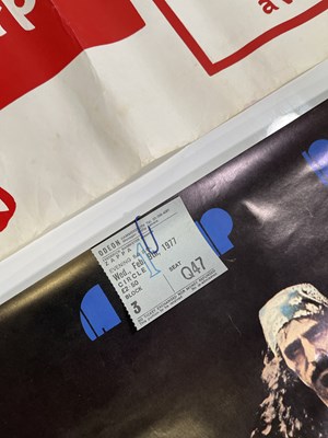 Lot 208 - 1970S POSTER COLLECTION INC CONCERT / PROMO ITEMS.