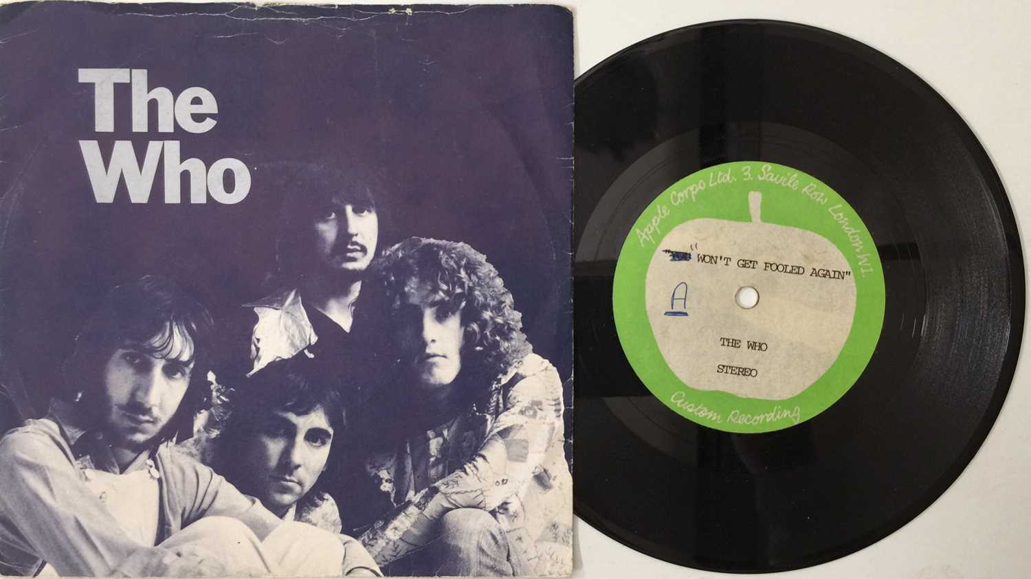 Lot 666 - THE WHO - YOU (SIC.) WON'T GET FOOLED AGAIN - ORIGINAL APPLE 7" ACETATE RECORDING