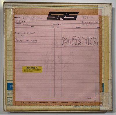 Lot 450 - 10CC - MASTER/RECORDING TAPE COLLECTION - PEOPLE IN LOVE MASTER TAPE.