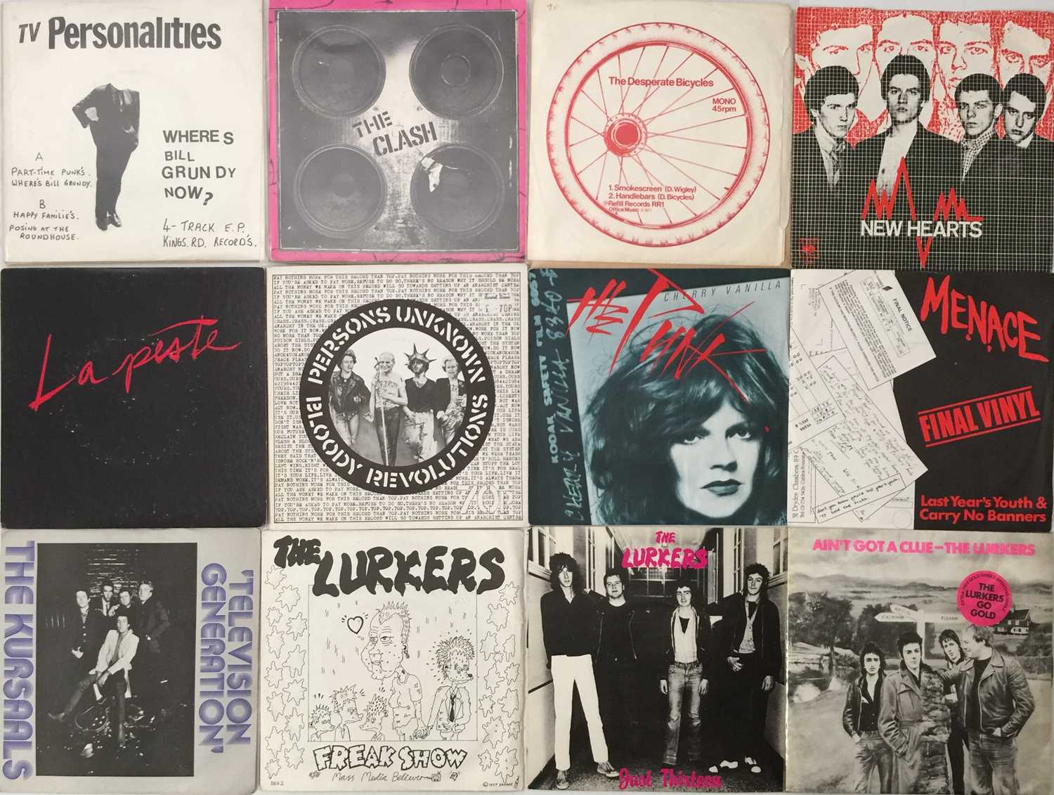 Lot 677 - CLASSIC PUNK/NEW WAVE 7" COLLECTION (INCLUDING RARITIES AND DEMOS)