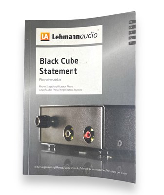 Lot 23 - LEHMANN AUDIO BLACK CUBE STATEMENT MM/MC PHONO PREAMPLIFIER