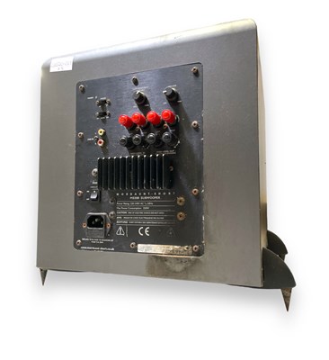 Lot 27 - MARTIN LOGAN AEON HYBRID ELECTROSTATIC LOUDSPEAKER SYSTEM & MORDAUNT-SHORT SUBWOOFER.