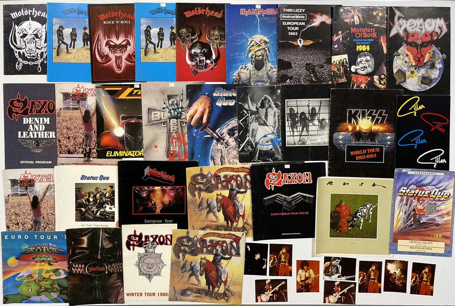 Lot 121 - METAL / HARD ROCK CONCERT PROGRAMMES C 1980S.