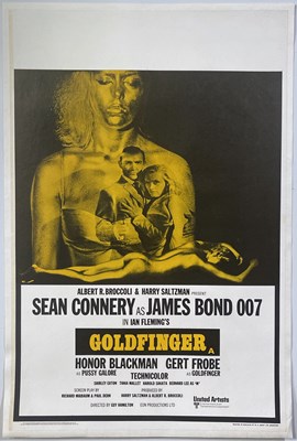 Lot 99 - JAMES BOND - GOLDFINGER (1964) - UK DOUBLE CROWN FILM POSTER. .