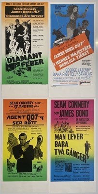 Lot 34 - JAMES BOND - SWEDISH INSERT POSTERS - RUSSIA WITH LOVE/ YOU ONLY LIVE TWICE '/ DIAMONDS ARE FOREVER.