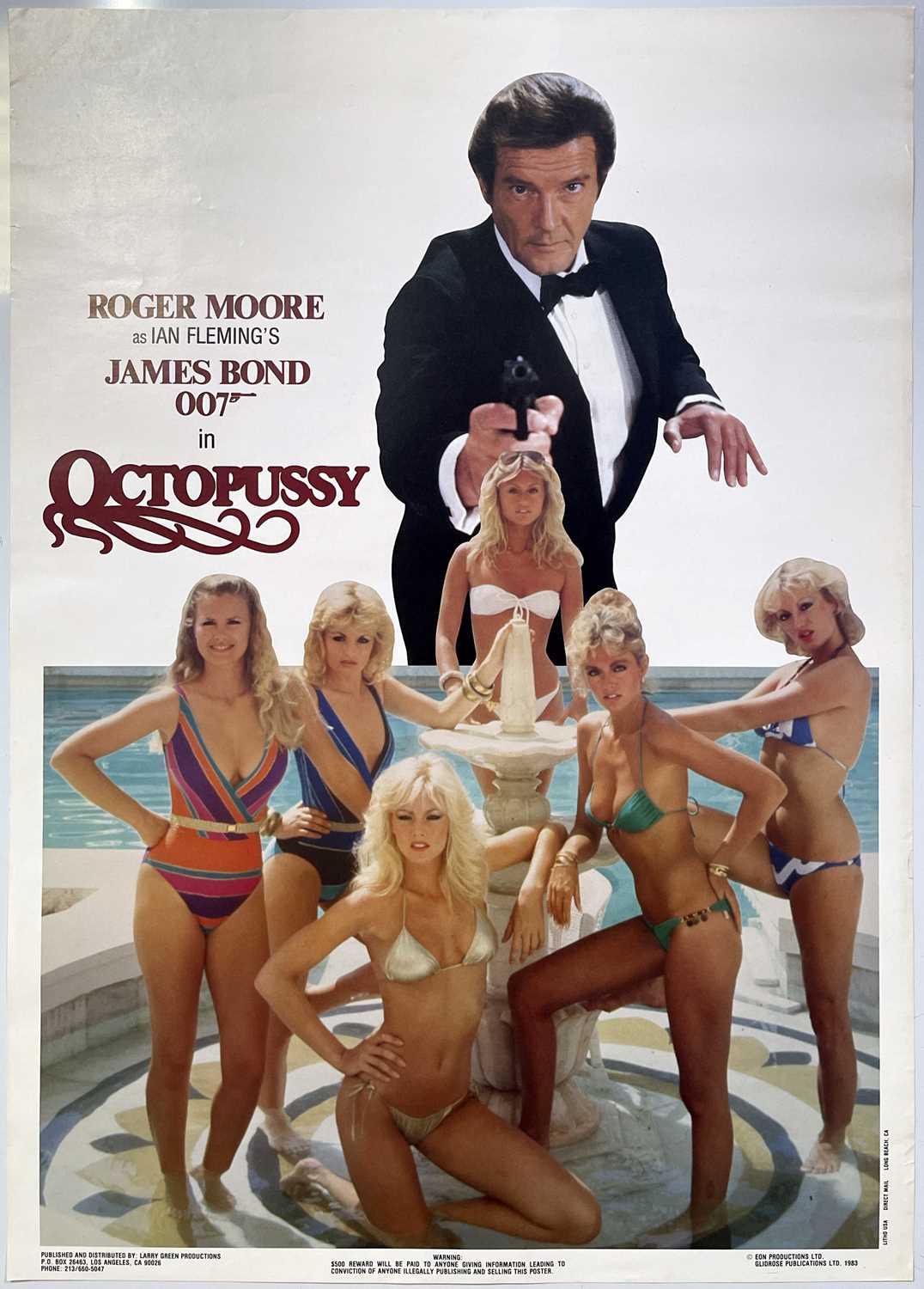 Lot 268 - JAMES BOND - OCTOPUSSY (1983) - US HALF SHEET POSTER.