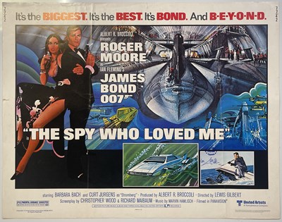 Lot 226 - JAMES BOND - THE SPY WHO LOVED ME (1977) - US HALF SHEET POSTER.