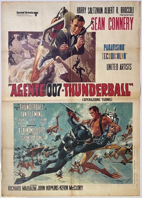 Lot 116 - JAMES BOND - THUNDERBALL (1965) - ORIGINAL ITALIAN FOUR SHEET POSTER.