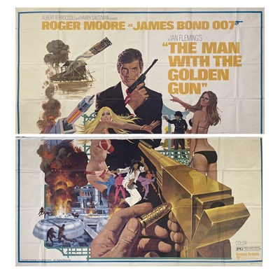 Lot 213 - JAMES BOND - THE MAN WITH THE GOLDEN GUN (1974) - SIX SHEET POSTER.