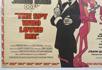 Lot 228 - JAMES BOND / PINK PANTHER- SPY WHO LOVED ME (1977) QUAD.