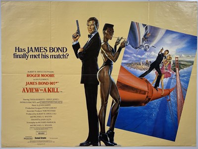 Lot 291 - JAMES BOND - A VIEW TO A KILL (1985) - UK QUAD POSTER.