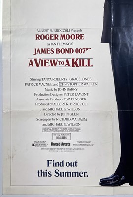 Lot 283 - JAMES BOND - A VIEW TO A KILL (1985) - US ONE-SHEET TEASER POSTER.