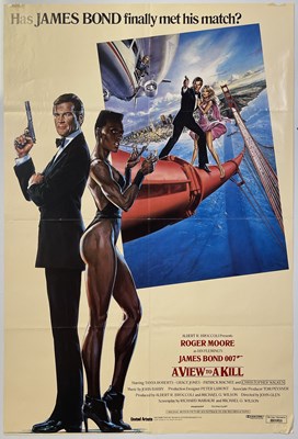 Lot 285 - JAMES BOND - A VIEW TO A KILL (1985) US ONE-SHEET POSTER.