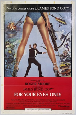 Lot 257 - JAMES BOND - FOR YOUR EYES ONLY (1981)  -US INTERNATIONAL ONE-SHEET POSTER.