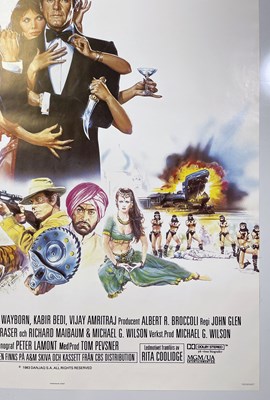 Lot 264 - JAMES BOND - OCTOPUSSY (1983) - SWEDISH ONE-SHEET FILM POSTER.