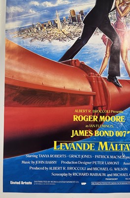 Lot 190 - JAMES BOND - LIVE AND LET DIE (1985) - SWEDISH ONE-SHEET FILM POSTER.