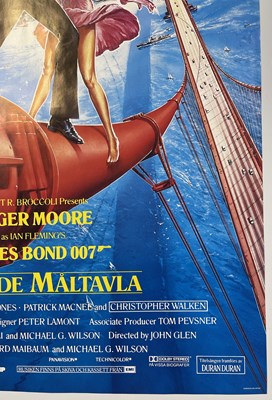 Lot 190 - JAMES BOND - LIVE AND LET DIE (1985) - SWEDISH ONE-SHEET FILM POSTER.