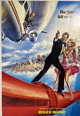 Lot 190 - JAMES BOND - LIVE AND LET DIE (1985) - SWEDISH ONE-SHEET FILM POSTER.