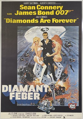 Lot 184 - JAMES BOND - DIAMONDS ARE FOREVER (1971) - C 1982 SWEDISH REISSUE.