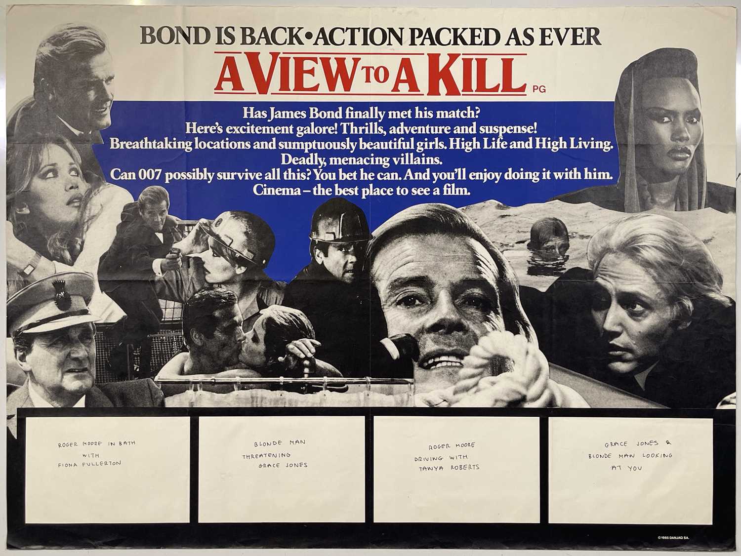 Lot 294 - JAMES BOND - A VIEW TO A KILL (1985)
