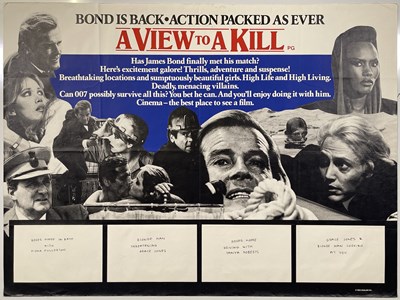 Lot 294 - JAMES BOND - A VIEW TO A KILL (1985) - MARLEY HAYLEY POSTER SET.