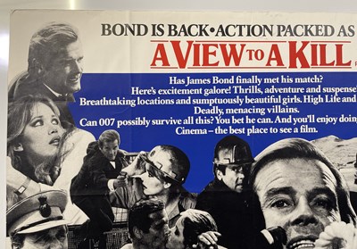 Lot 294 - JAMES BOND - A VIEW TO A KILL (1985) - MARLEY HAYLEY POSTER SET.