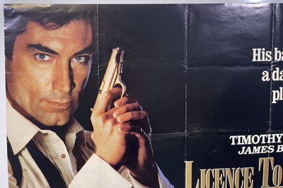 Lot 304 - JAMES BOND - LICENSE TO KILL (1989) UK QUAD POSTER.