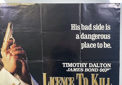 Lot 304 - JAMES BOND - LICENSE TO KILL (1989) UK QUAD POSTER.