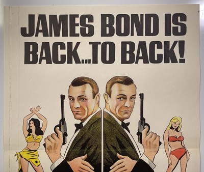 Lot 71 - JAMES BOND - AUSTRALIAN DAYBILL DOUBLE BILL POSTER.