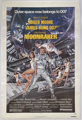 Lot 242 - JAMES BOND - MOONRAKER (1979) US ONE-SHEET POSTER.