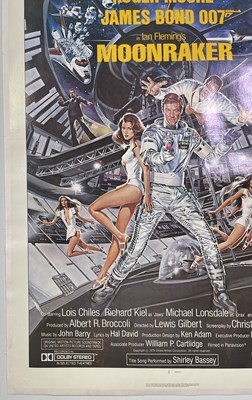 Lot 242 - JAMES BOND - MOONRAKER (1979) US ONE-SHEET POSTER.