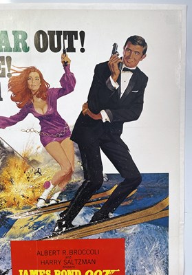 Lot 176 - JAMES BOND  - ON HER MAJESTY'S SECRET SERVICE (1969) - US ONE-SHEET FILM POSTER.