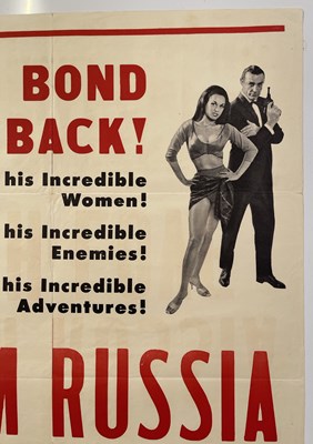 Lot 87 - JAMES BOND - FROM RUSSIA WITH LOVE (1963) - US FILM POSTER.