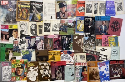 Lot 94 - MUSIC BOOKS / MAGAZINES - COUNTRY / JAZZ / BLUES / ROCK N ROLL.