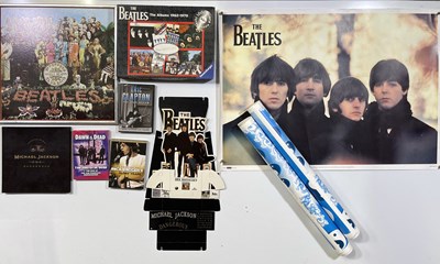 Lot 43 - ASSORTED PROMO ITEMS INC BEATLES COLLECTABLES.