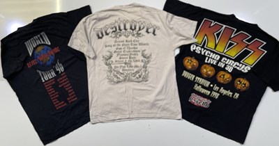 Lot 430 - KISS - C 1990S T-SHIRTS / CLOTHING.