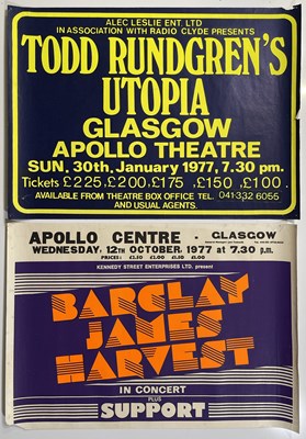 Lot 211 - TODD RUNDGREN / STEVE GIBBONS BAND / BARCLAY JAMES HARVEST - C 1970S CONCERT POSTERS.