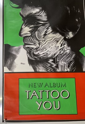 Lot 216 - THE ROLLING STONES - TATTOO YOU BILLBOARD POSTER.