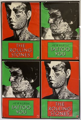 Lot 199 - ROLLING STONES TATTOO YOU PROMO POSTER.