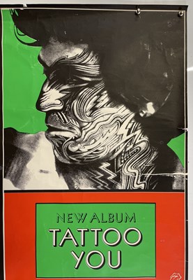 Lot 199 - ROLLING STONES TATTOO YOU PROMO POSTER.