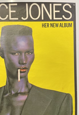 Lot 220 - GRACE JONES - ORIGINAL C 1980S NIGHTCLUBBING PROMOTIONAL POSTER.