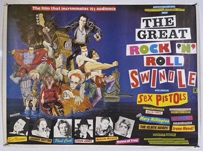 Lot 456 - THE SEX PISTOLS - ORIGINAL GREAT ROCK N ROLL SWINDLE (1980) - UK QUAD POSTER.