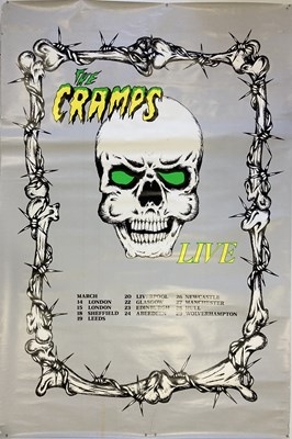 Lot 110 - METAL / HARD ROCK POSTERS - CURE/CRAMPS AND MORE