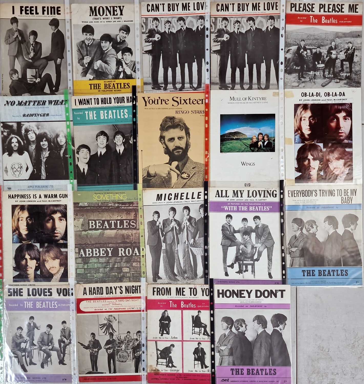 Lot 397 - THE BEATLES - SHEET MUSIC COLLECTION.