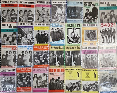 Lot 46 - SHEET MUSIC ARCHIVE - TROGGS / SMALL FACES / ANIMALS ETC.