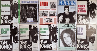 Lot 48 - SHEET MUSIC ARCHIVE - ROLLING STONES / KINKS