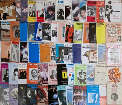 Lot 51 - SHEET MUSIC ARCHIVE - LARGE COLLECTION ROCK AND POP.