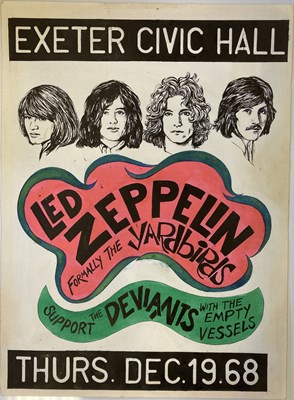 Lot 106 - LED ZEPPELIN HAND PAINTED POSTER