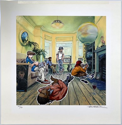 Lot 576 - TEMPER - OASIS, (MAYBE DEF?) LIMITED EDITION PRINT.