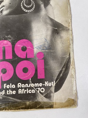 Lot 303 - FELA RANSOME-KUTI - A SIGNED AND INSCRIBED LP.